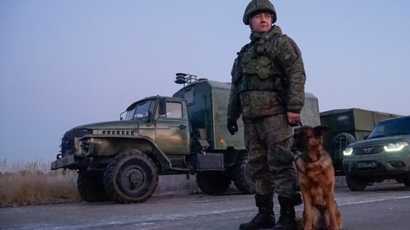 Российские миротворцы обезвредили около тысячи опасных предметов в Карабахе