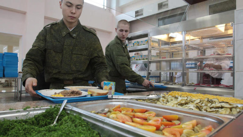 В российской армии ввели питание по отпечатку пальца