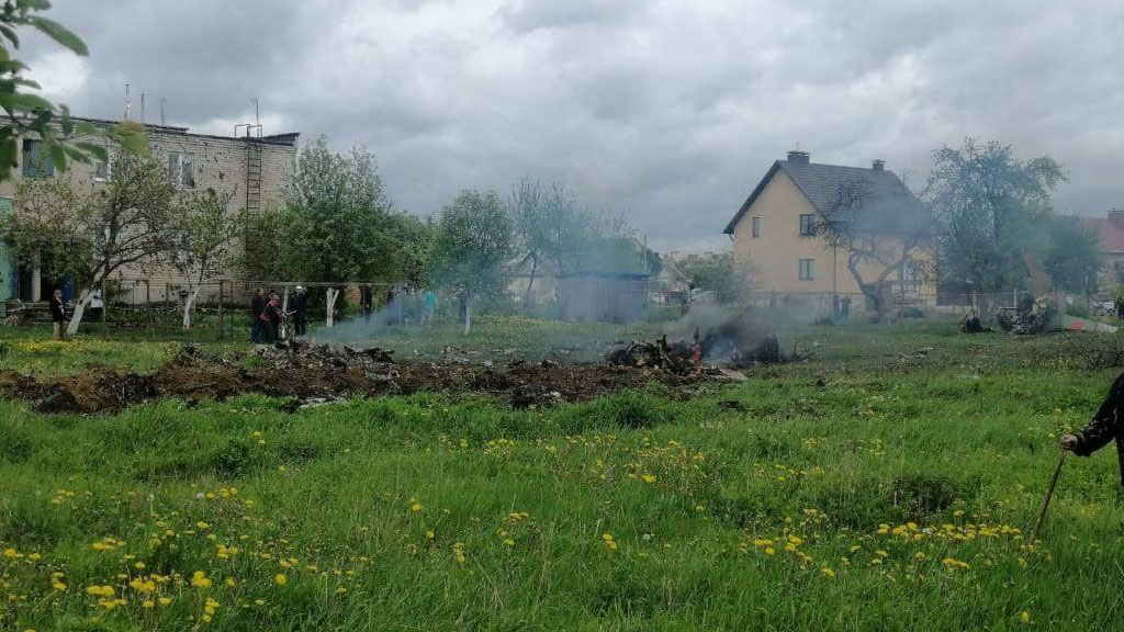 Военный самолет разбился в Белоруссии