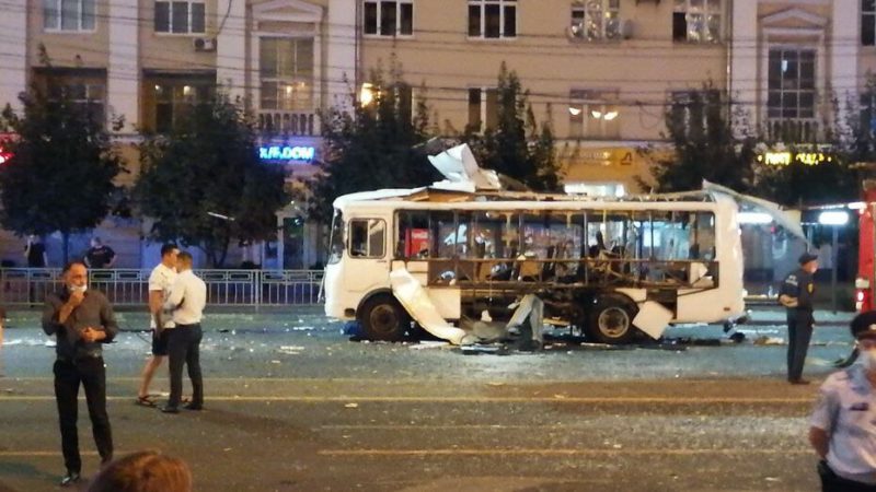 При взрыве автобуса в Воронеже пострадал 21 человек