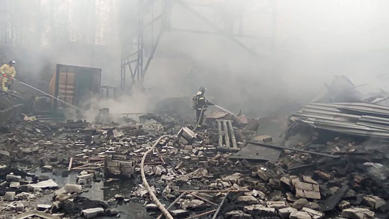 Больше десяти человек погибли под Рязанью из-за взрыва на заводе пороха